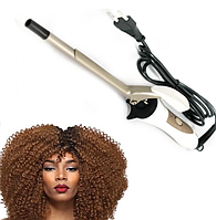 Плойка щипці для афро кучерів із затискачем тонка діаметром 9 мм ProMozer MZ-2216 для завивання волосся