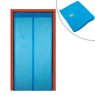 Дверна антимоскітна сітка на магнітах BTB, москітна шторка 100х210см