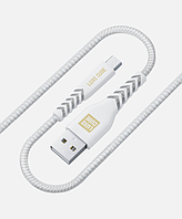Кабель Luxe Cube USB to USB micro Kevlar 1,2 м білий