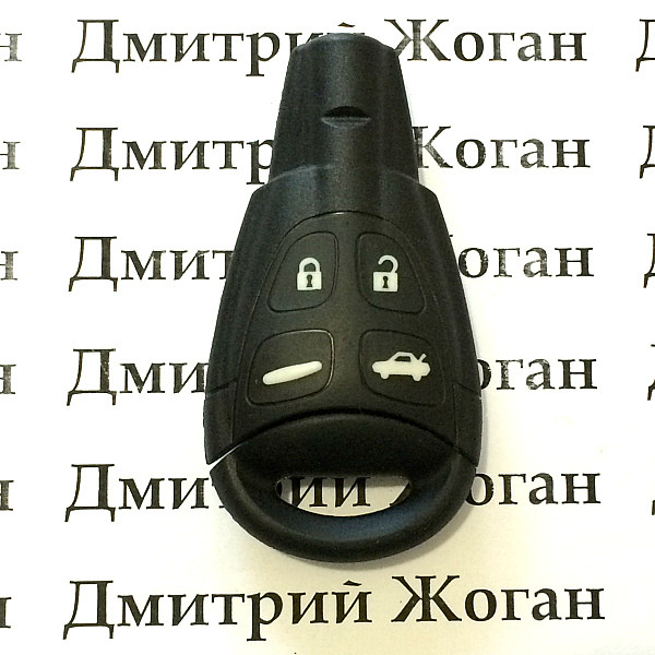 Оригинальный ключ SAAB (Сааб) 4 кнопки, c частотой 433 MHz - фото 1 - id-p318363809