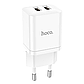 Зарядний пристрій Hoco 2xUSB + кабель Type-C N25 White, фото 3