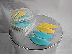 Набір валиків для ламінування вій (2 пари, жовто-блакитні)