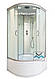Душовий бокс 90х90х210 см Ko&Po гідромасажний матовий з глибоким піддоном душова кабіна загартоване скло, фото 3