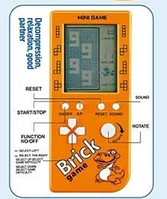 Тетрис 23 гри, звук, на батарейках, в коробці, помаранчевий ABC