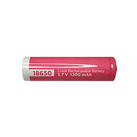 Аккумулятор перезаряжаемый литий-ионный 18650 1200mAh 3.7V, аккумуляторная батарейка Li-ion