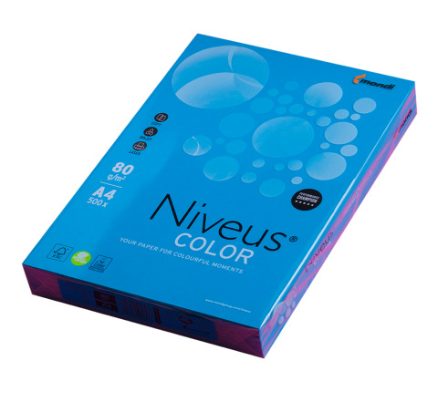 Папір кольоровий А4 80г/м2 500 аркушів Intensive інтенсив темно-синій Mondi Niveus Color DB49