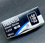 Батарейка Maxell 392 (SR41W) silver oxide 1,55V, фото 6