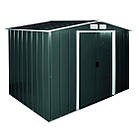 Сарай Duramax ECO металевий 262x241x191см зелений з білим (5184)