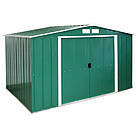 Сарай Duramax ECO металевий 320x241x196см зелений з білим (5186)