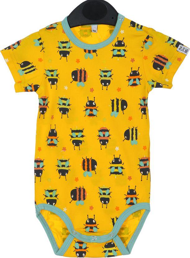 Боді-футболка "Рджілки" для дітей, жовте — Ardomi