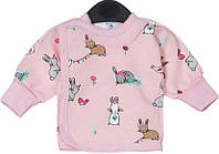 Распашонка "Кролики" для девочки, розовая - Minikin