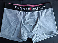 Однотонные серые мужские трусы Tommy Hilfiger