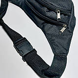 Поясна сумка бананка чорна спортивна з кольоровим принтом, фото 3