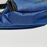 Поясна сумка бананка спортивна синя два кармана, фото 3