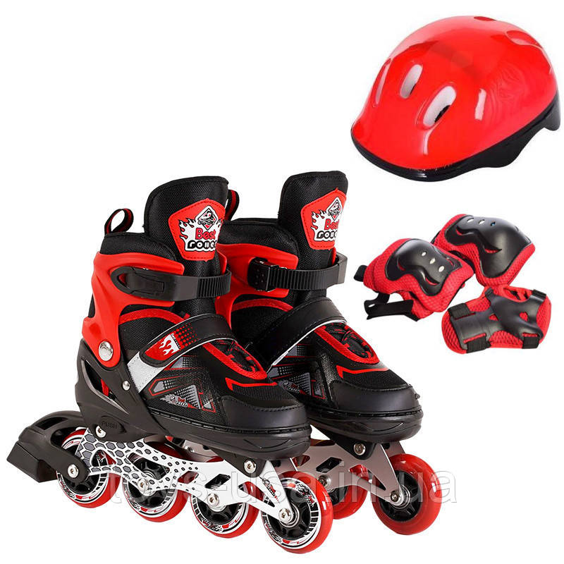 Комплект — ролики Best Roller розмір S/30-33/коліща PU, шолом, захист арт. 8211-S/0014/34590