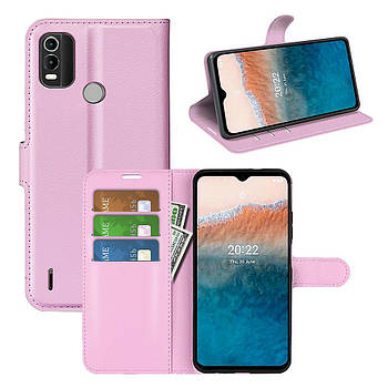 Чохол-книжка Litchie Wallet для Nokia C21 Plus Light Pink