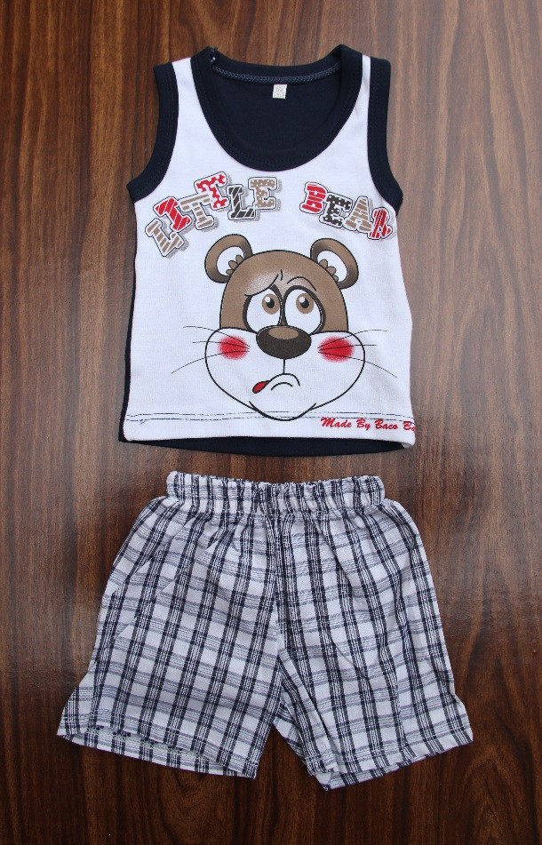 Шорты+майка "Медвежонок"рост 62 см(3-6 мес.), фото 1