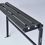 Лавка MEMORY без спинки (графітово-чорний), фото 2