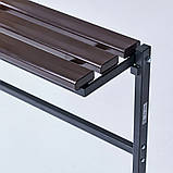 Лавка MEMORY без спинки (коричнево-чорний), фото 3