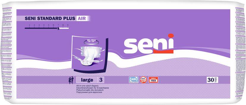 Підгузки для дорослих, 30 шт. Seni Standard Plus Air large - фото 1 - id-p1858187743
