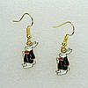 Сережки Liresmina Jewelry сережки гачок (петля) Діловий кролик 3.5 см золотисті довгі сережки, фото 2