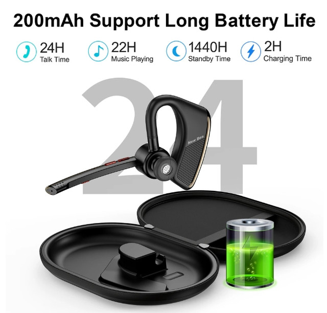 Гарнитура New Bee M50 Bluetooth 5.2 с шумоподавлением