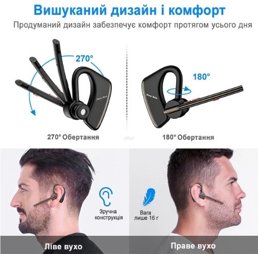Гарнитура New Bee M50 Bluetooth 5.2 с шумоподавлением