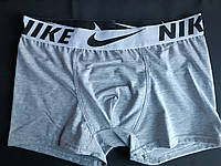 Однотонные серые мужские трусы Nike