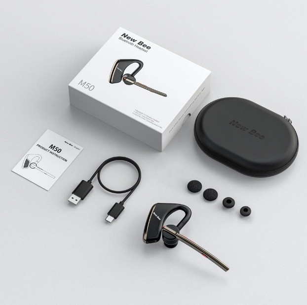 Гарнитура New Bee M50 Bluetooth 5.2 с шумоподавлением