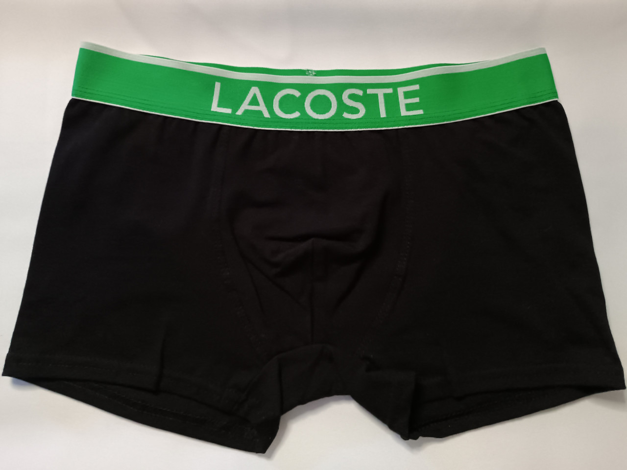 Однотонні чорні чоловічі труси Lacoste