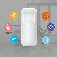 Датчик движения WiFi автономный Tuya/Smart life( с батарейкой в комплекте)