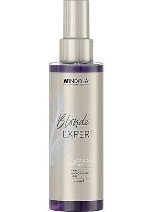 Спрей-кондиціонер для світлого волосся indola blonde expert insta cool spray 150 мл