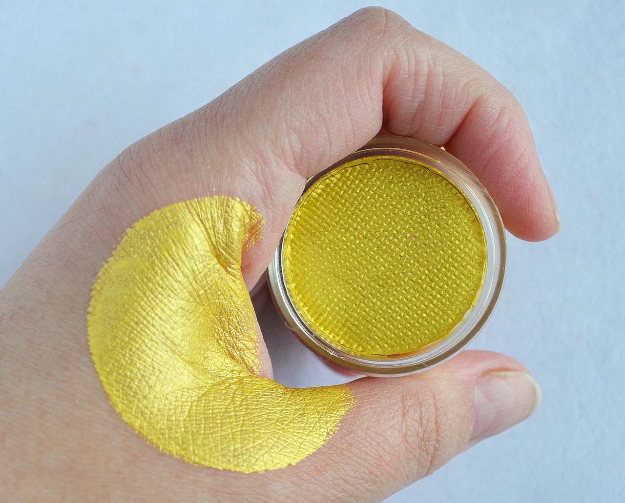 Аквагрим для обличчя і тіла, Жовтий перламутровий, 10 г, фото 1