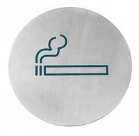 Табличка информационная самоклеящаяся Место для курения, Ø160 мм