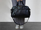 Дорожня/спортивна сумка / чоловіча жіноча унісекс / якісна екошкіра / відділення під ноутбук / кріплення на валізу, фото 4