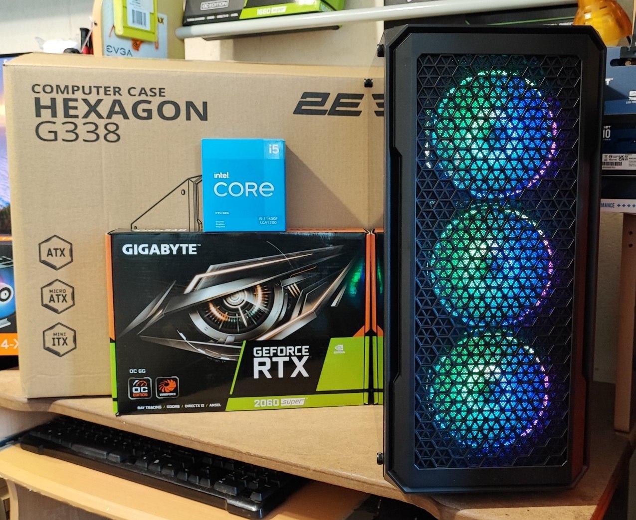 Игровой компьютер Intel Core i5 11400 4.4GHZ, RTX 2060 SUPER 8GB, 16GB ...