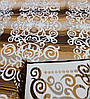 Турецький безворсовий килим у розмірі 160х250 см Eko Sacil kilim, домотканий коричневий килим бавовна, фото 4