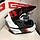 GEON MX722 (DUAL-SPORT) GRAPHIC WHITE/ BLACK/RED, XS Мотошолом ендуро (мотард) з окулярами, фото 4