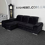 Новий кутовий велюровий диван, фото 4