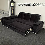 Новий кутовий велюровий диван, фото 5