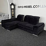 Новий кутовий велюровий диван, фото 2