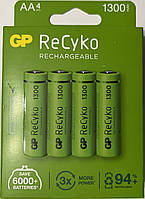 Аккумуляторы Gp AA 130AAHCE-2GBE4 Recyko+ 1300 mAh 4шт