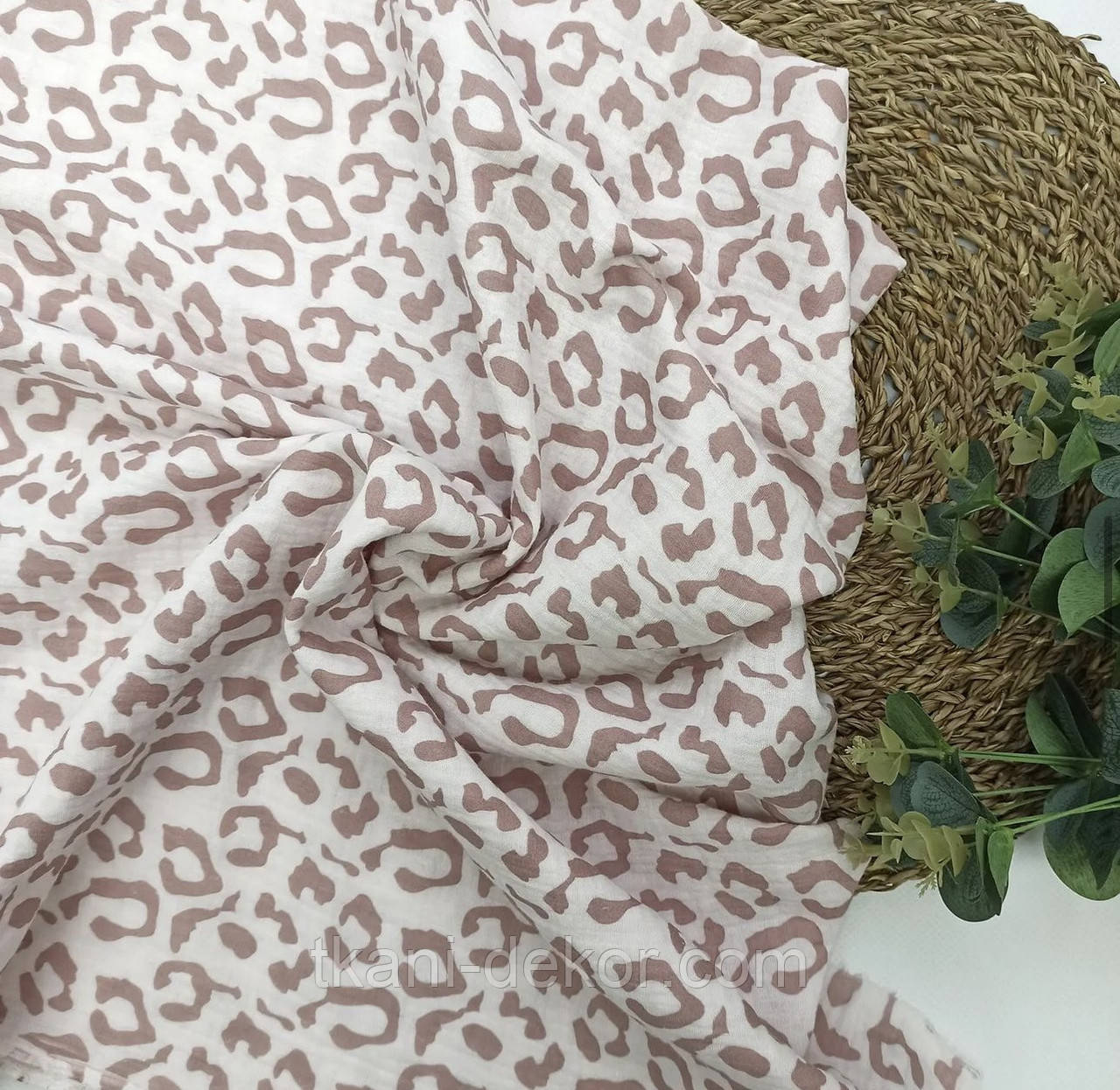 Муслін Леопард рожевий (0,85*135), фото 1