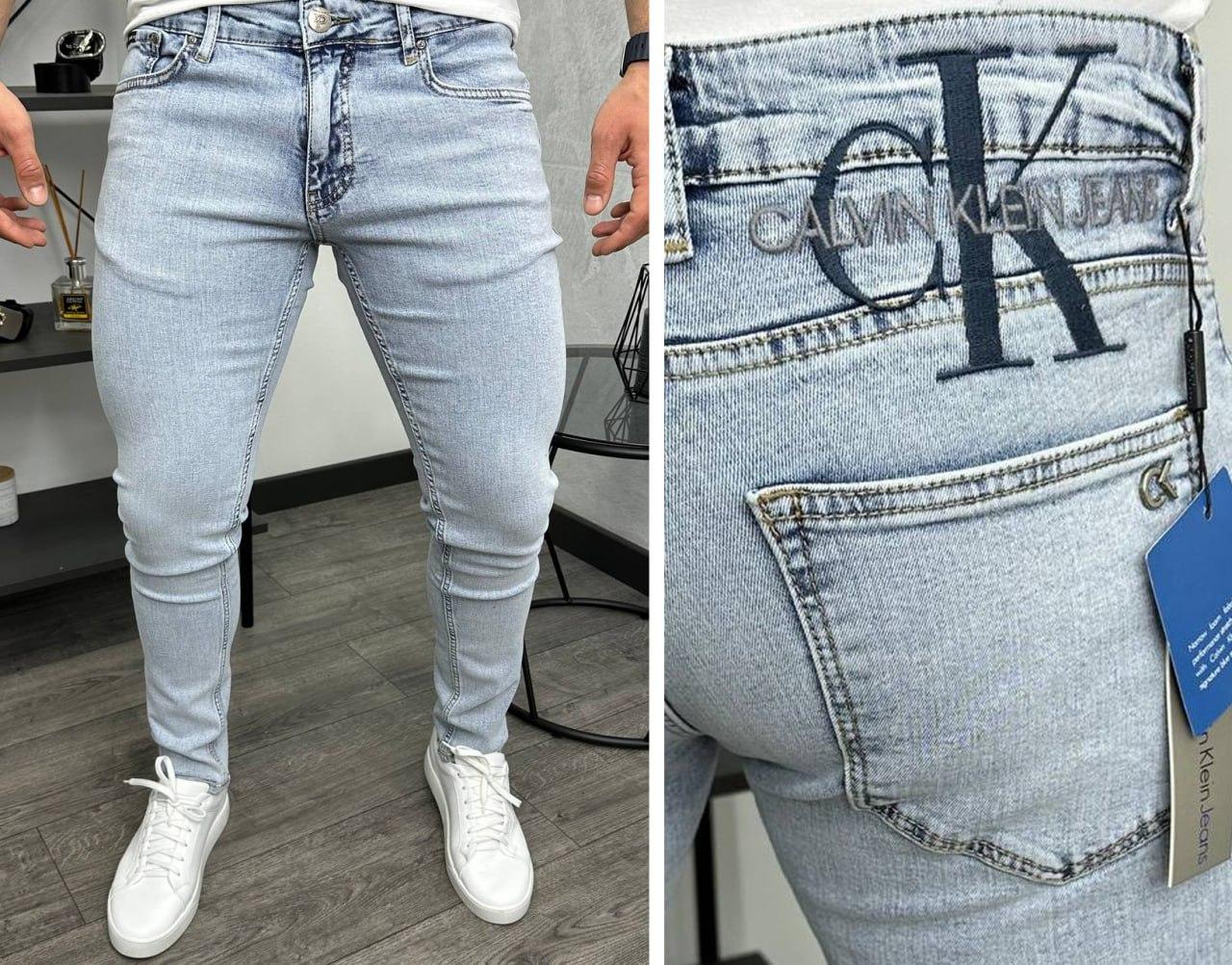 Чоловічі джинси Calvin Klein H3473 блакитні, фото 1