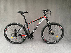 Велосипед Azimut 40D 27,5 FR/D рама 17 чорно-червоний