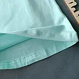 Майка на дівчинку комплект (2 шт.) м'ятна і сіра Migros Розмір 98/104, 122/128, фото 4