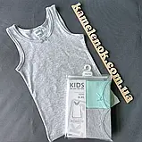 Майка на дівчинку комплект (2 шт.) м'ятна і сіра Migros Розмір 98/104, 122/128, фото 5