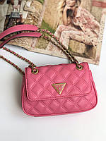 Сумка женская кросс-боди Guess оригинал Giully Mini Crossbody Flap Гесс кросс боди розовая