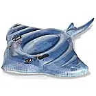 Пляжний надувний пліт для плавання Скат Intex одномісний дитячий 57550 вага до 30 кг, фото 2