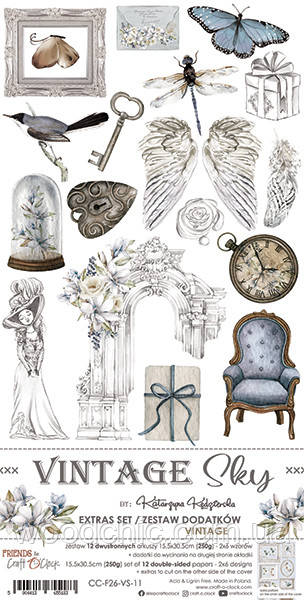 VINTAGE SKY - НАБІР АКСЕСУАРІВ craft o'clock, фото 1